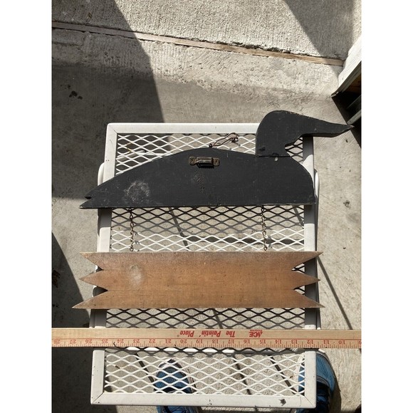 Loon - WELCOME Sign - Handmade Hand Painted Black and White Plaque - Picture 6 of 7